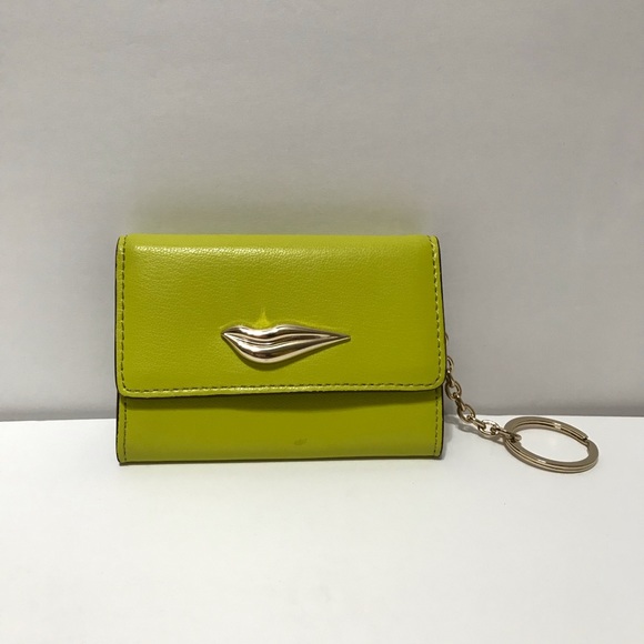 Diane Von Furstenberg Handbags - Diane von Furstenberg Yellow Green Card Wallet